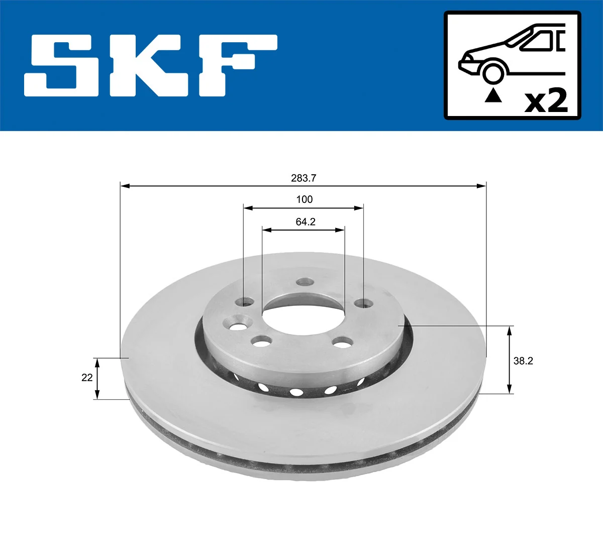 SKF VKBD 80349 V2 Brake Disc
