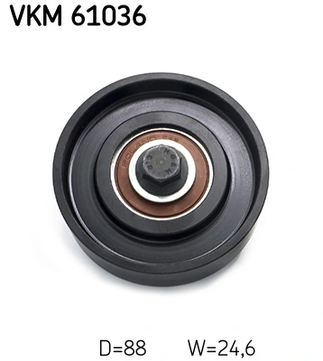 Deflection/Guide Pulley, V-ribbed belt VKM 61036