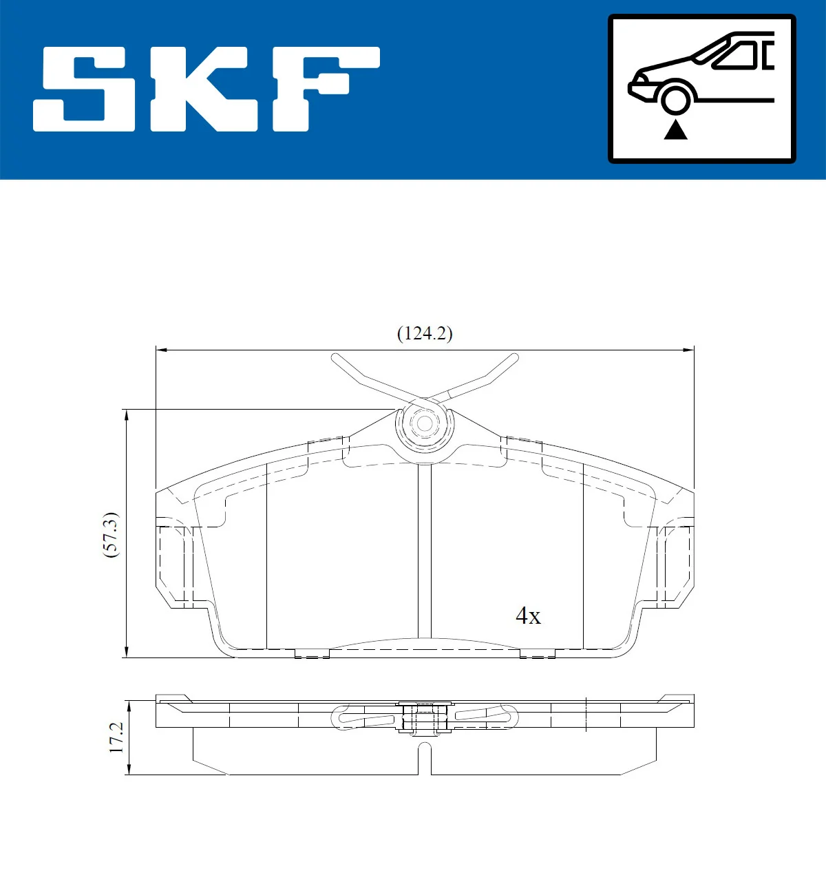 Brake Pad Set, disc brake VKBP 80428