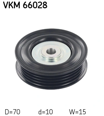 Deflection/Guide Pulley, V-ribbed belt VKM 66028