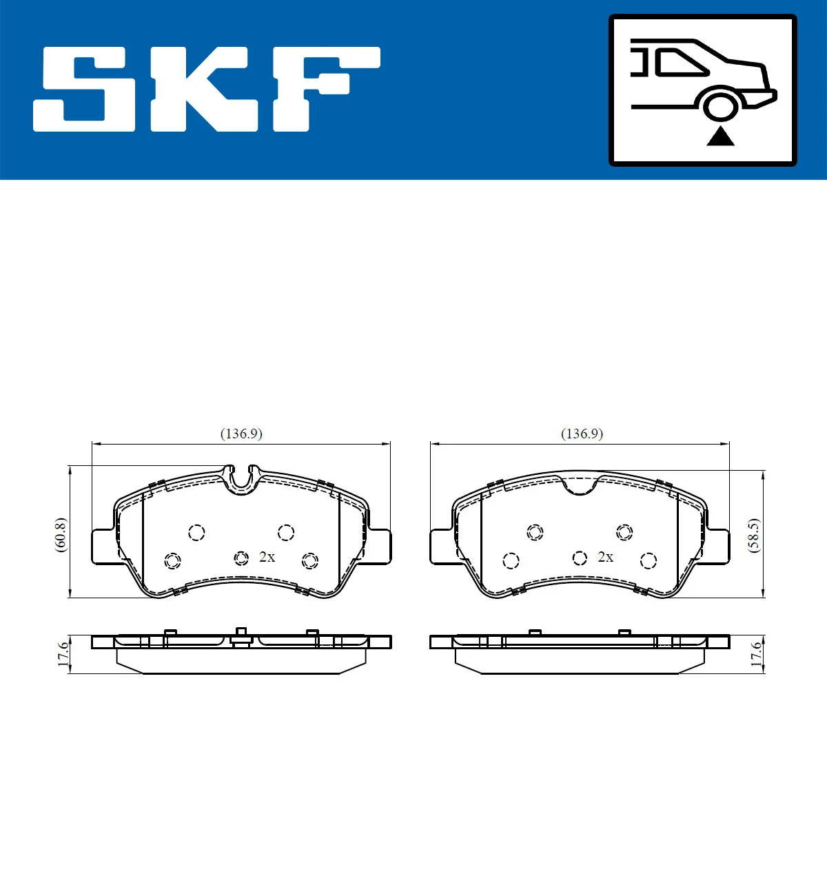 Brake Pad Set, disc brake VKBP 90102
