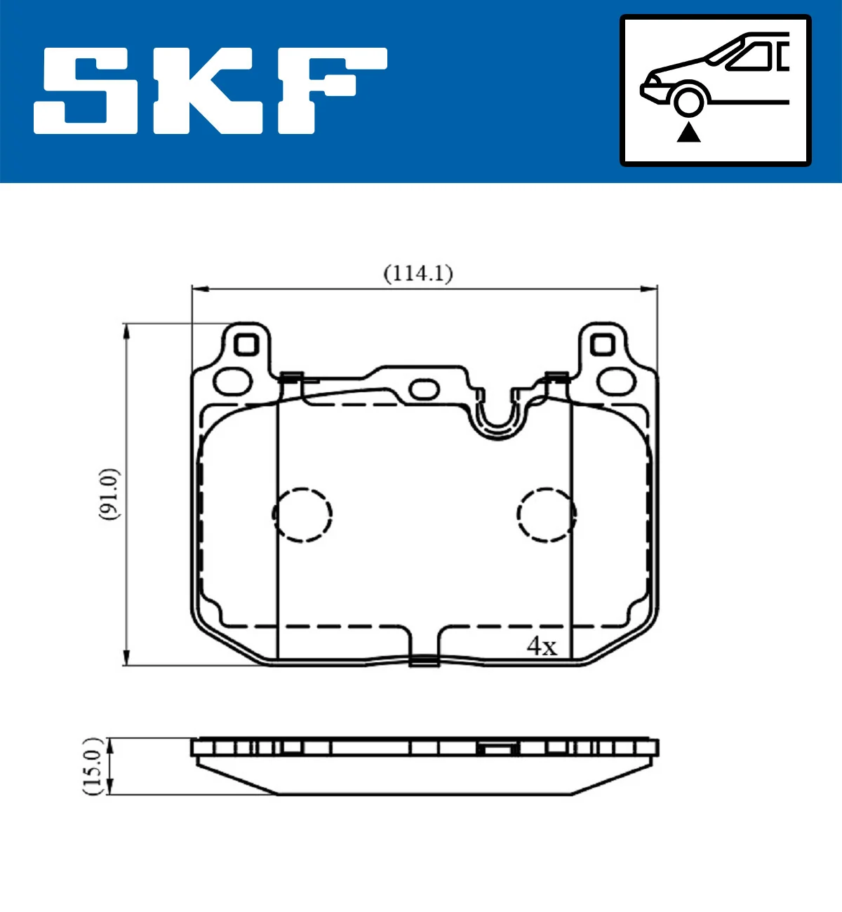 Brake Pad Set, disc brake VKBP 80481