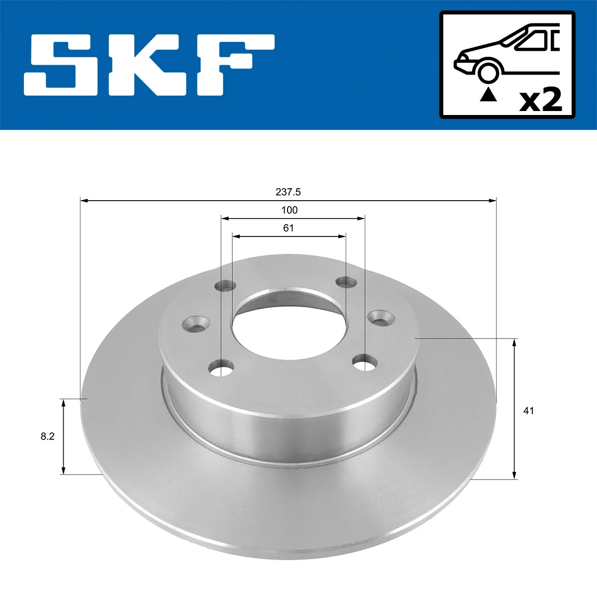 Brake Disc VKBD 80308 S2