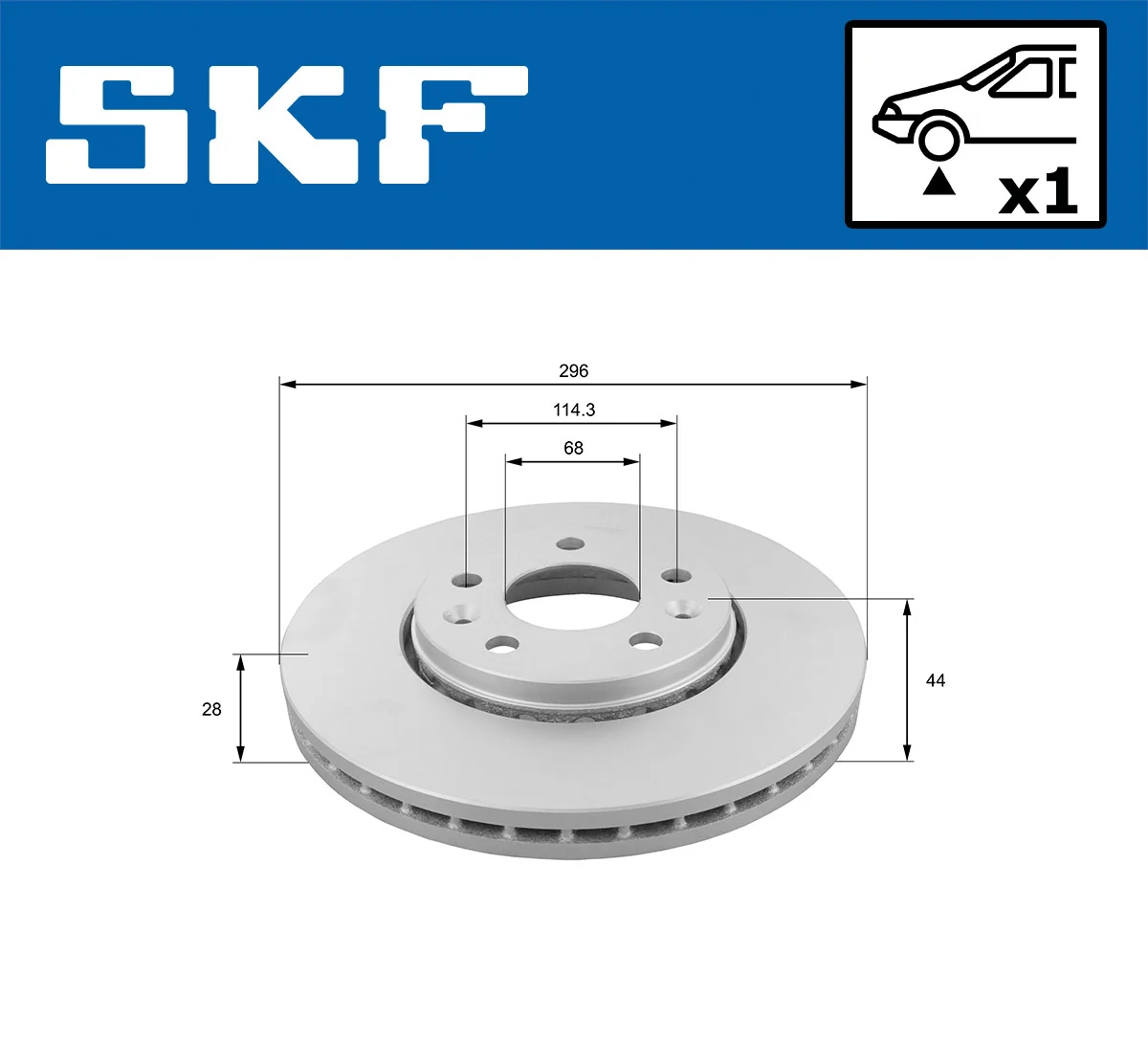 Brake Disc VKBD 80030 V1