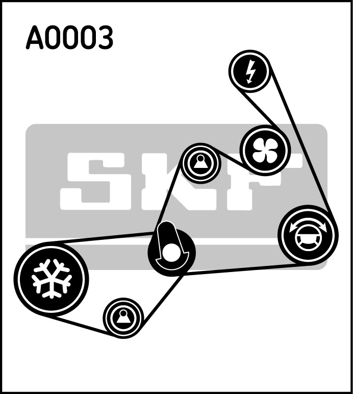 V-Ribbed Belt Set VKMA 31020