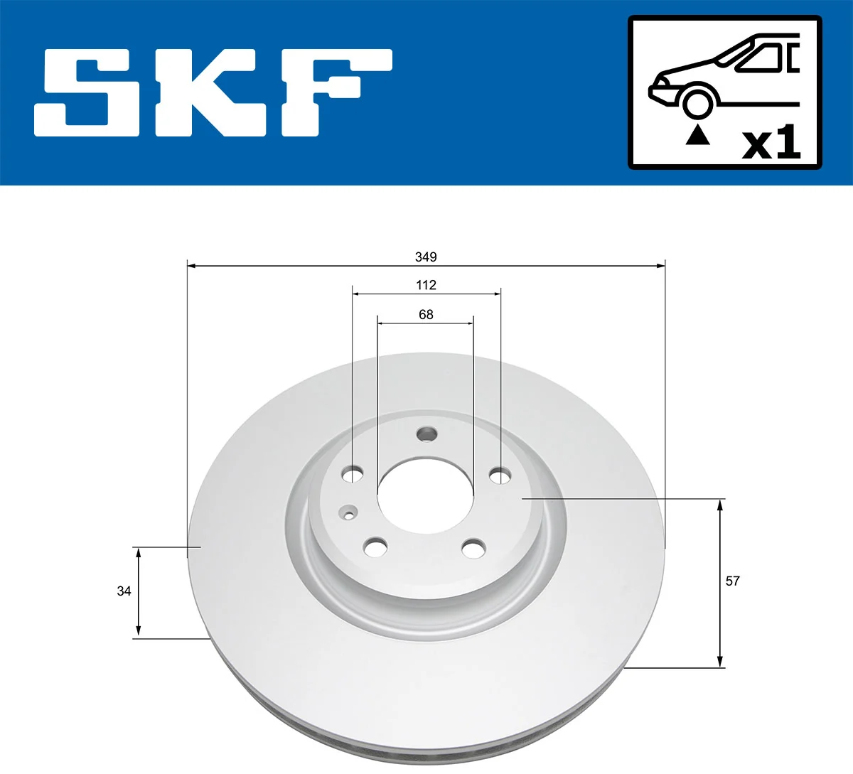 SKF VKBD 81330 V1 Brake Disc