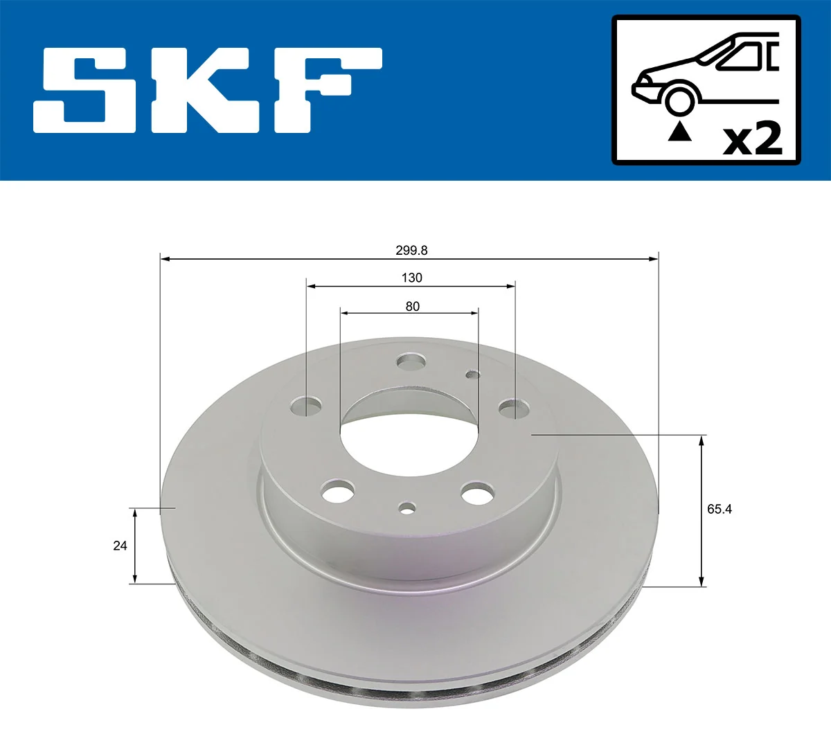 Brake Disc VKBD 80177 V2