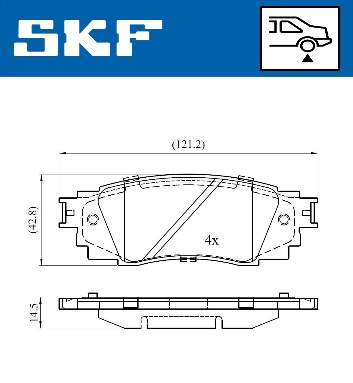 Brake Pad Set, disc brake VKBP 90630