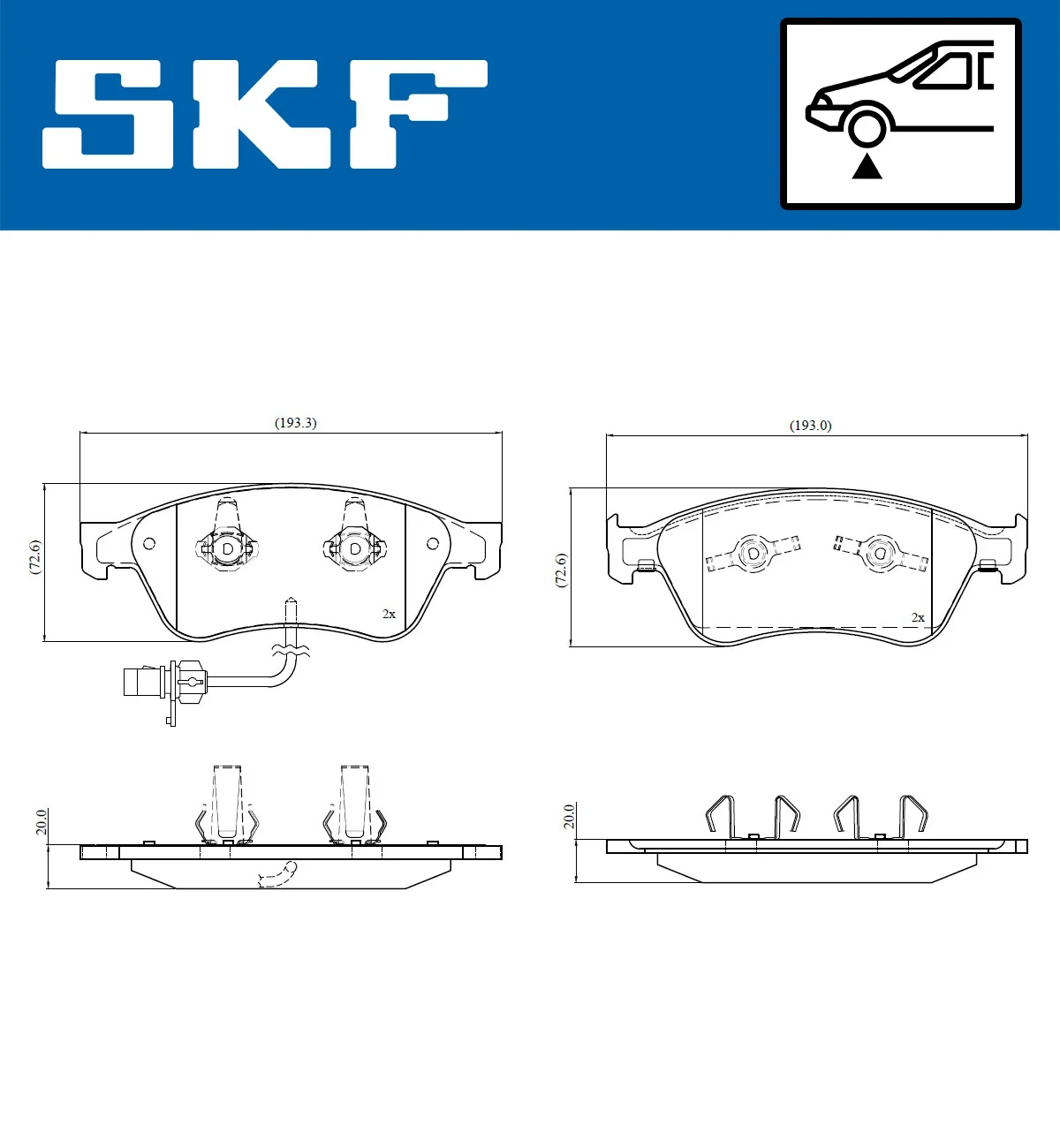 Brake Pad Set, disc brake VKBP 81045 E