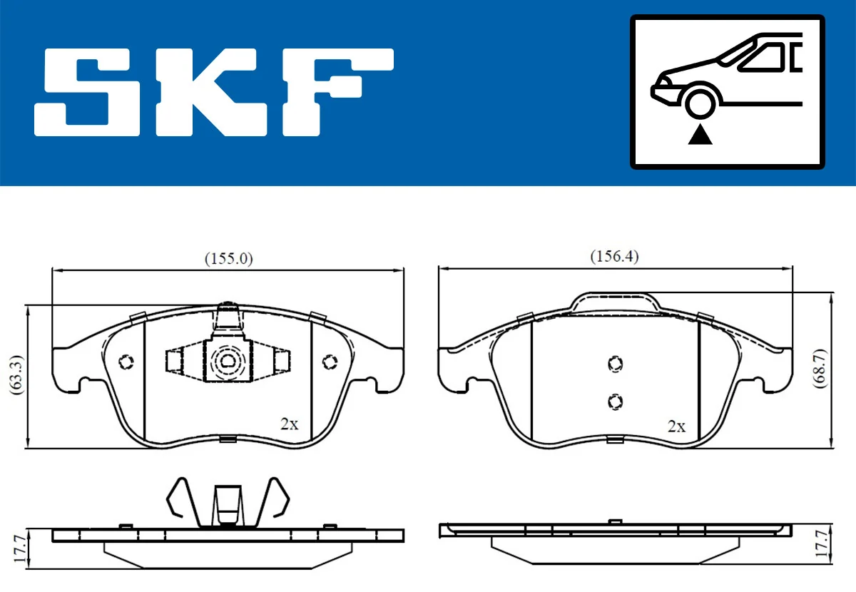 Brake Pad Set, disc brake VKBP 80336