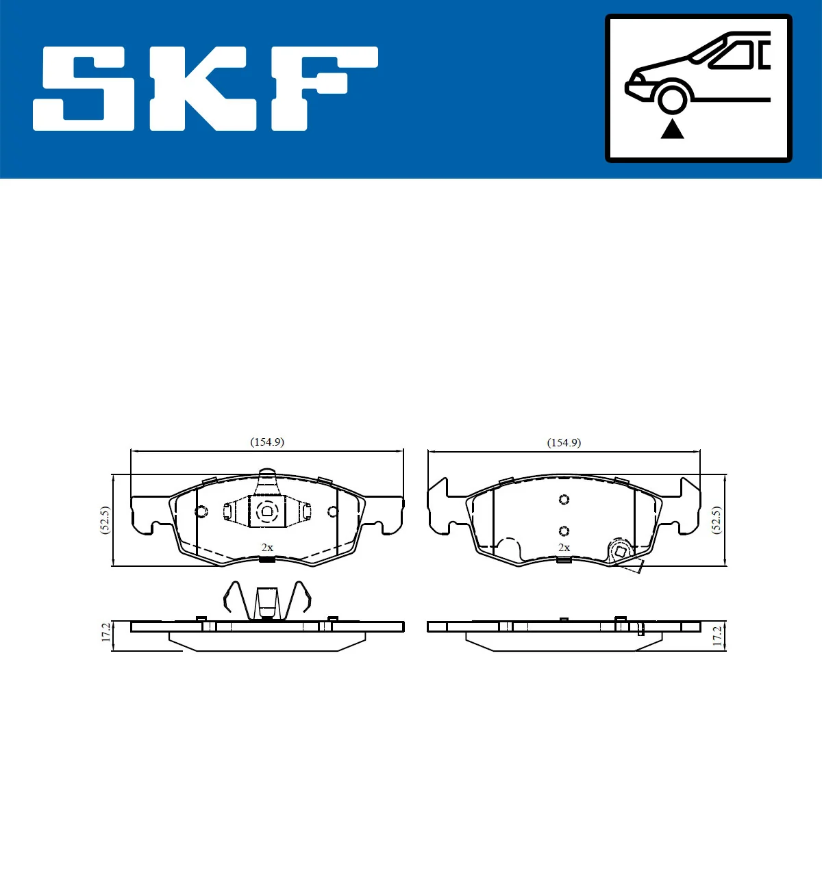 Brake Pad Set, disc brake VKBP 80138 A