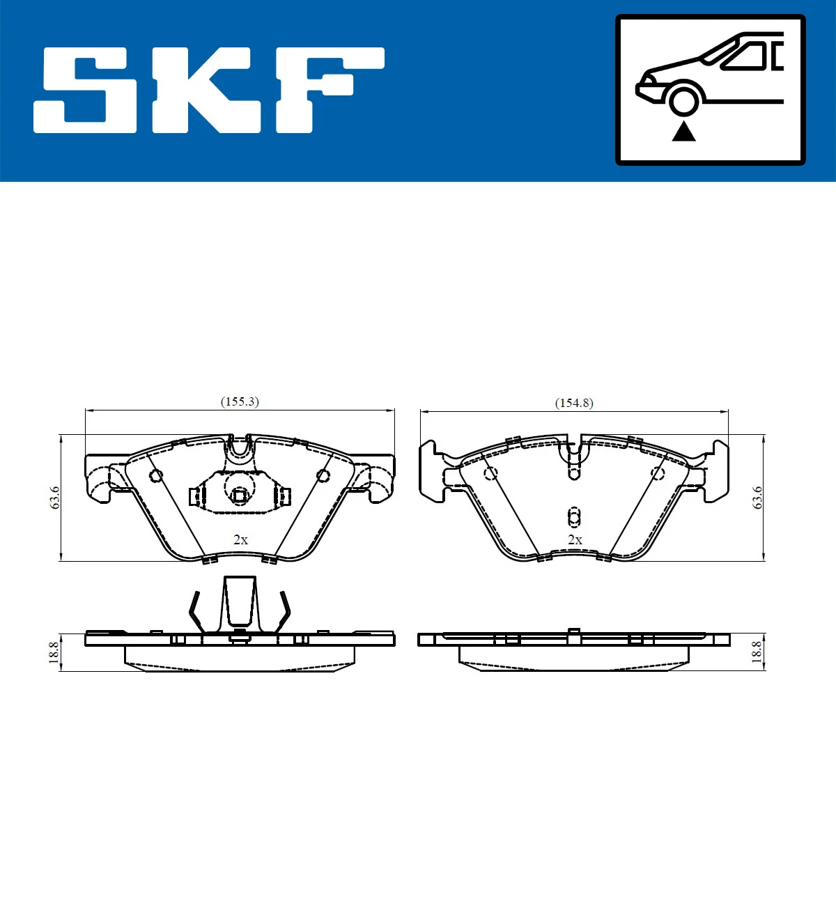 Brake Pad Set, disc brake VKBP 80246
