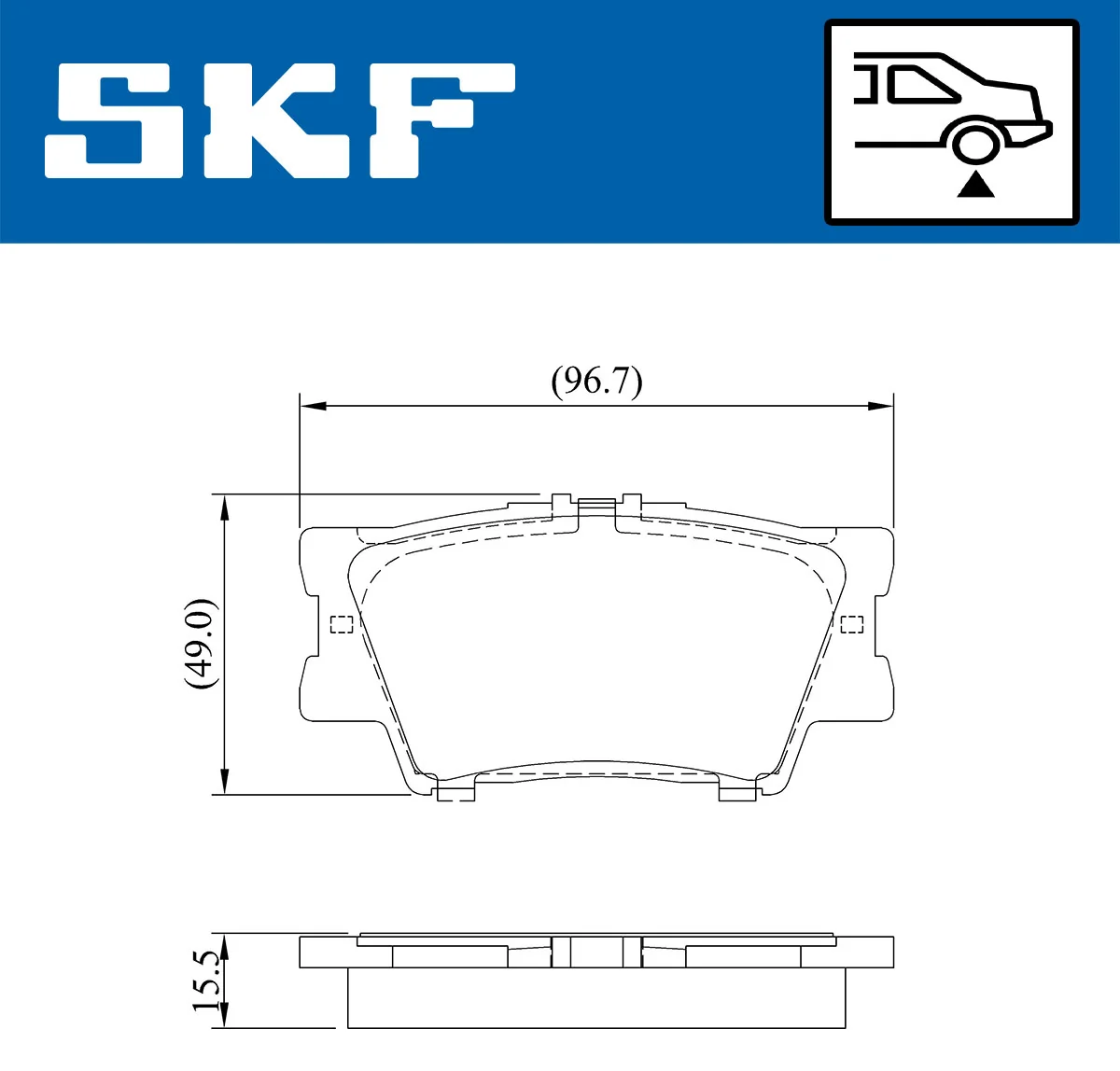 Brake Pad Set, disc brake VKBP 90307