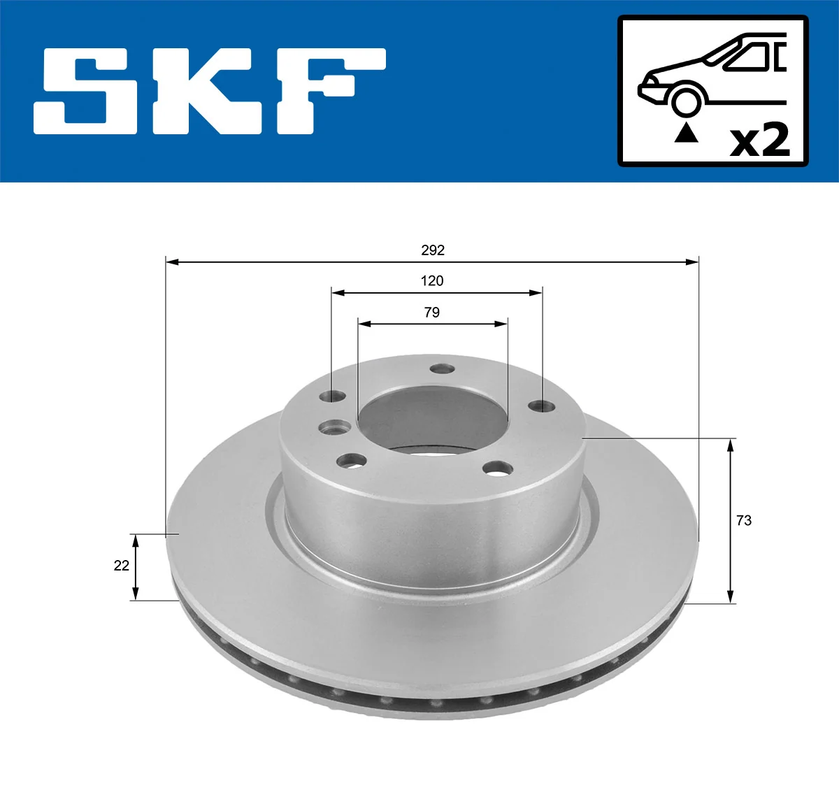 Brake Disc VKBD 80099 V2