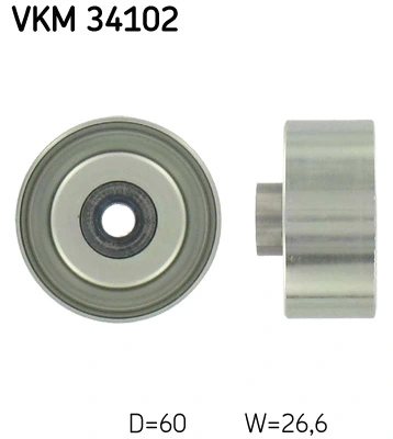 Deflection/Guide Pulley, V-ribbed belt VKM 34102