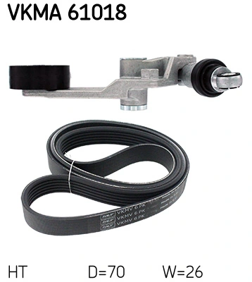V-Ribbed Belt Set VKMA 61018