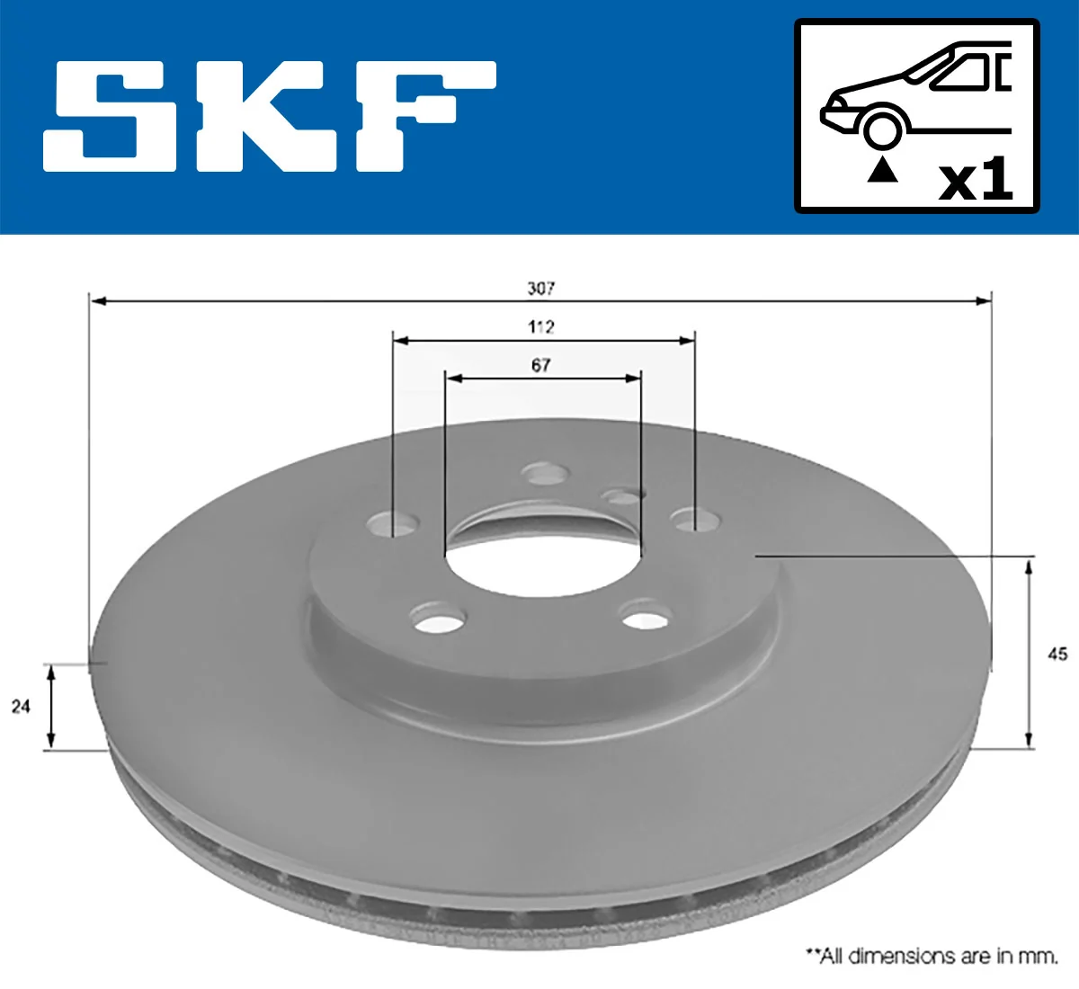 Brake Disc VKBD 80304 V1