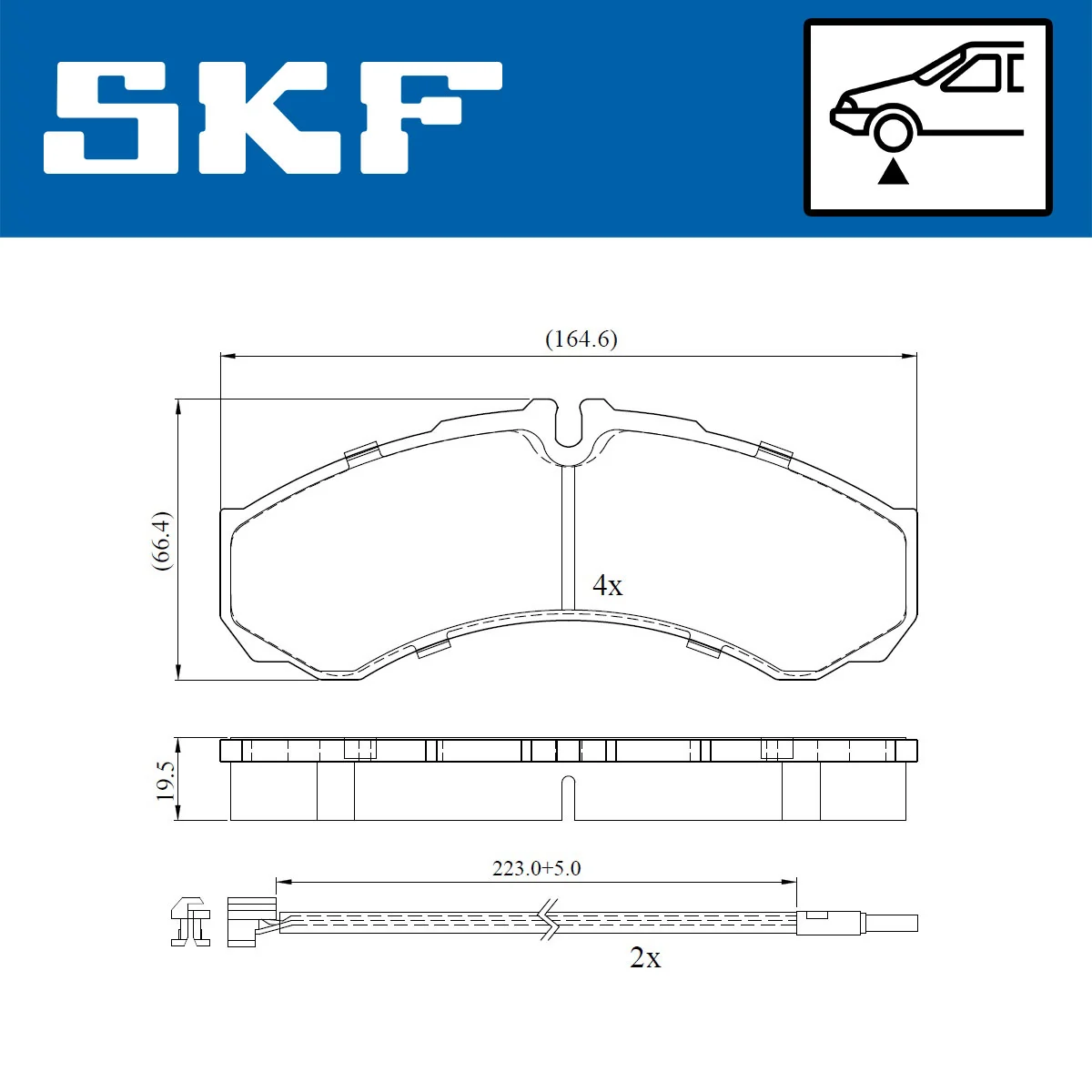 Brake Pad Set, disc brake VKBP 80422 E