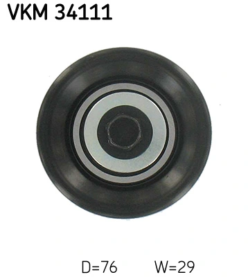 Deflection/Guide Pulley, V-ribbed belt VKM 34111