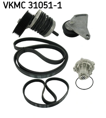 Water Pump + V-Ribbed Belt Kit VKMC 31051-1