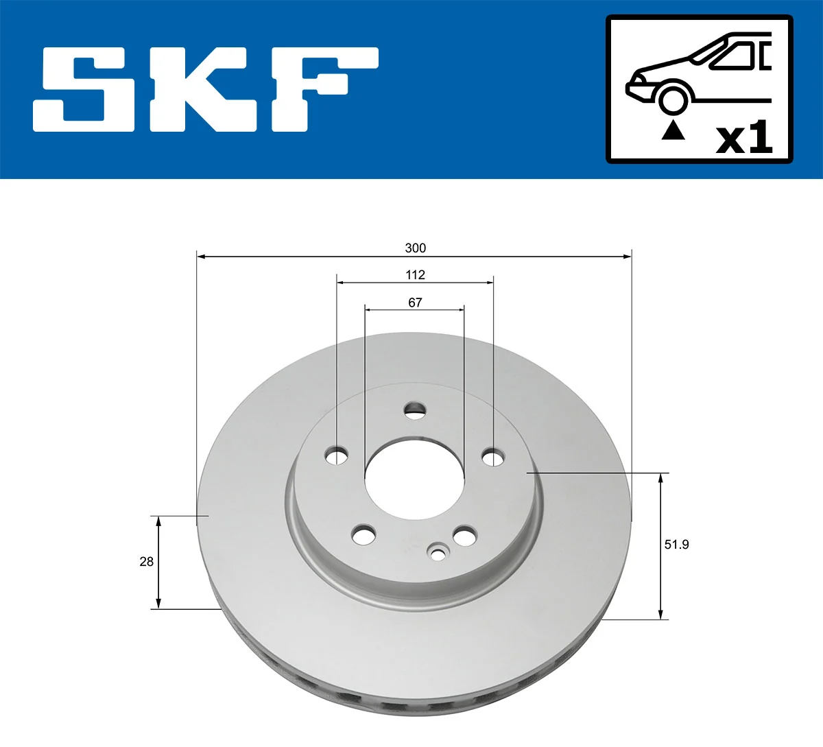Brake Disc VKBD 80191 V1