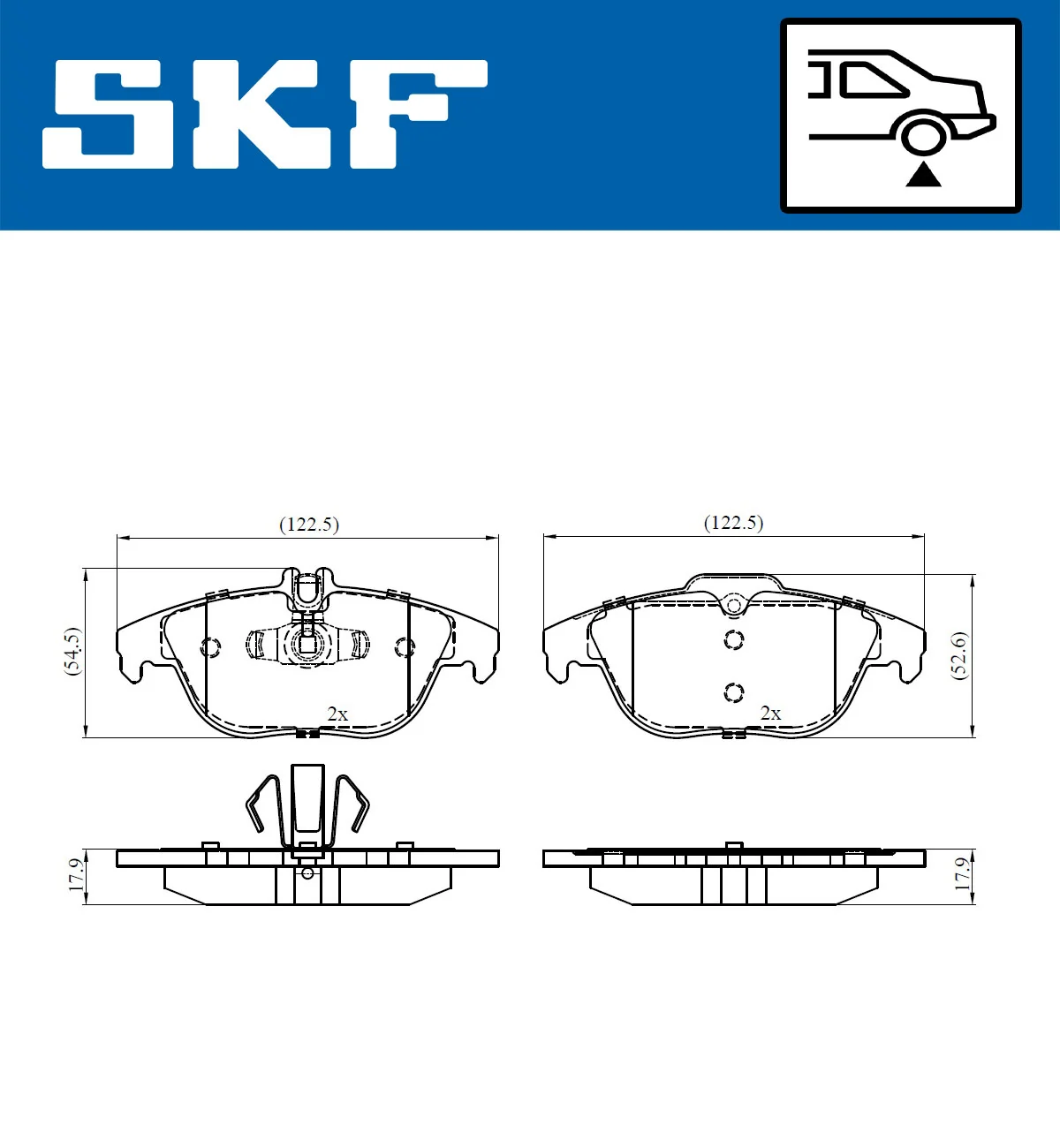 Brake Pad Set, disc brake VKBP 90114
