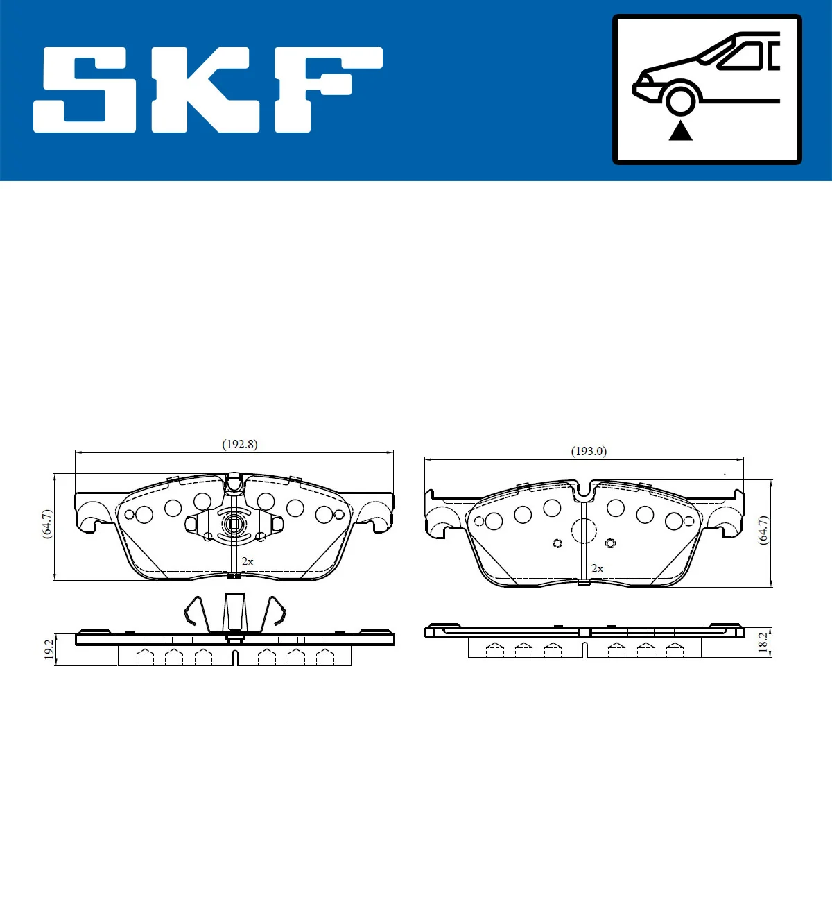 Brake Pad Set, disc brake VKBP 80290
