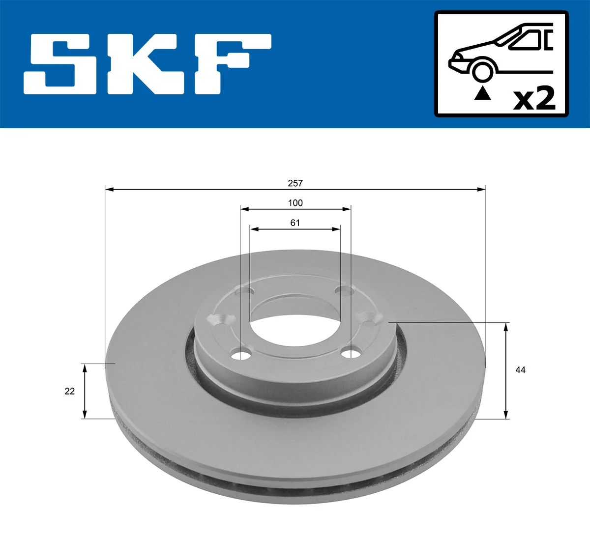 SKF VKBD 80013 V2 Brake Disc