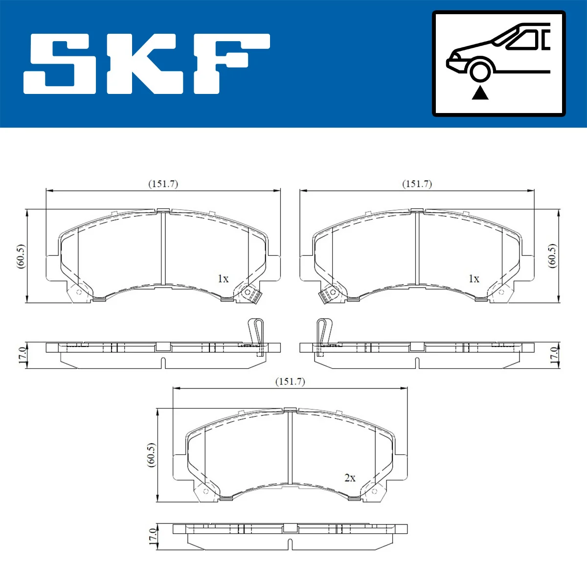 Brake Pad Set, disc brake VKBP 80233 A