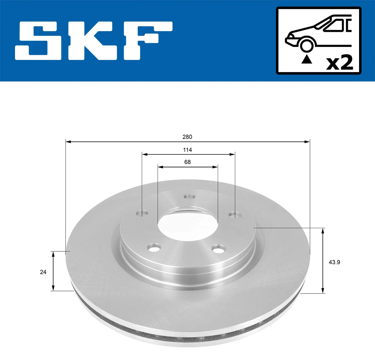 Brake Disc VKBD 80112 V2