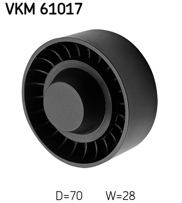 Deflection/Guide Pulley, V-ribbed belt VKM 61017