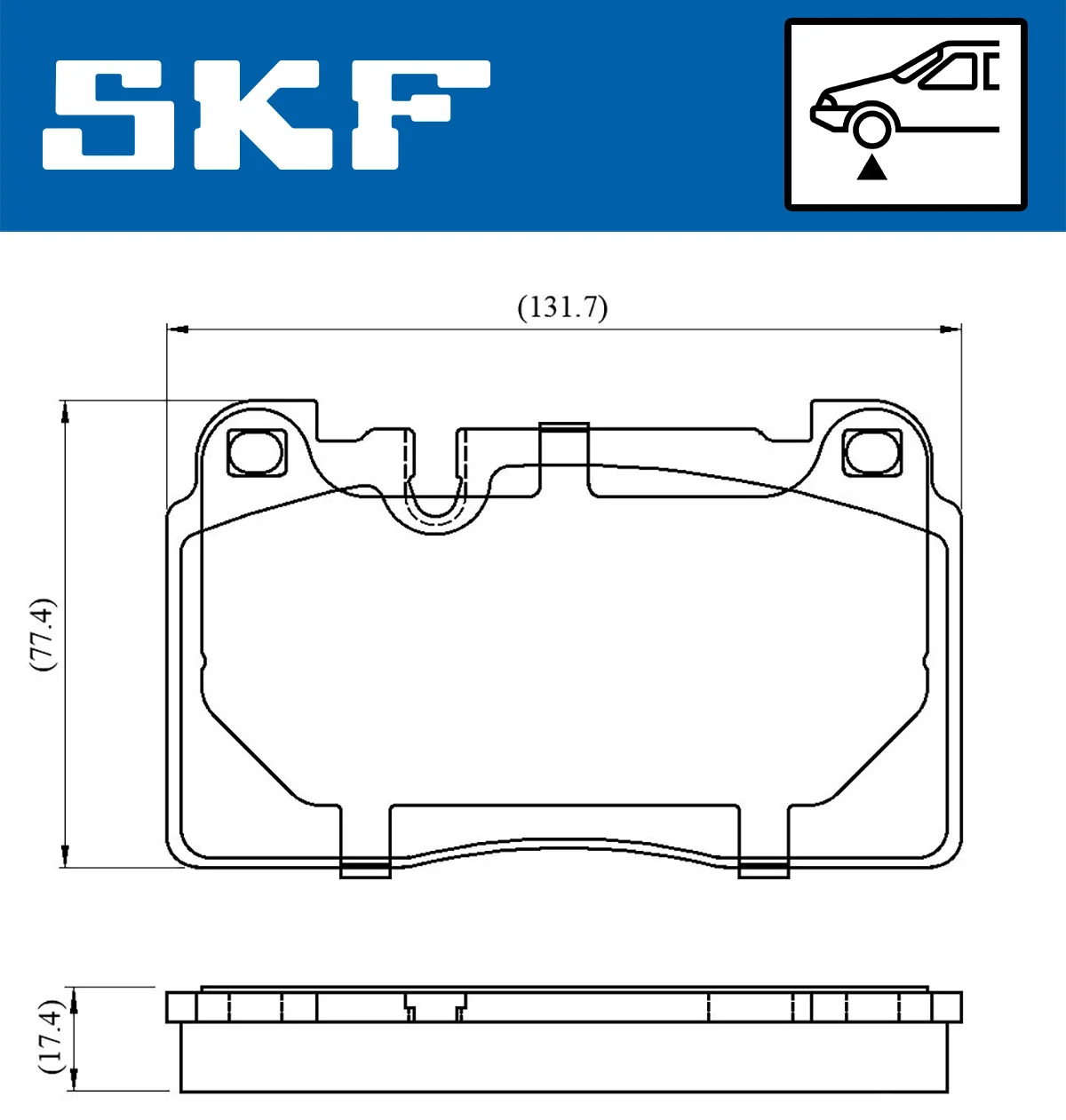 Brake Pad Set, disc brake VKBP 80225