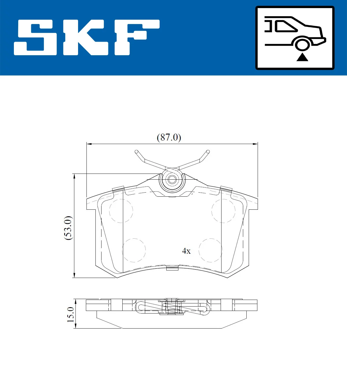 Brake Pad Set, disc brake VKBP 90229