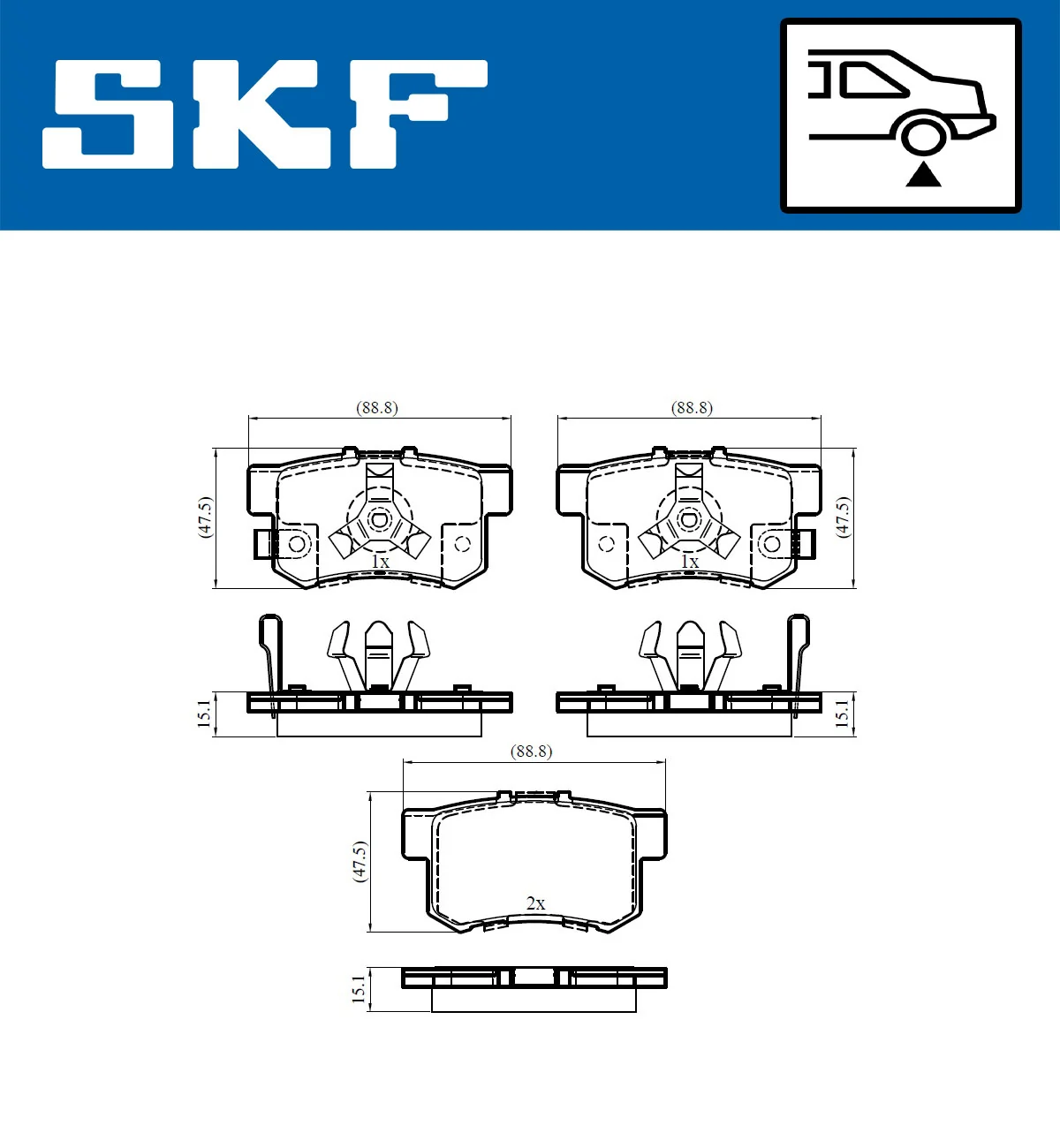 Brake Pad Set, disc brake VKBP 90397 A