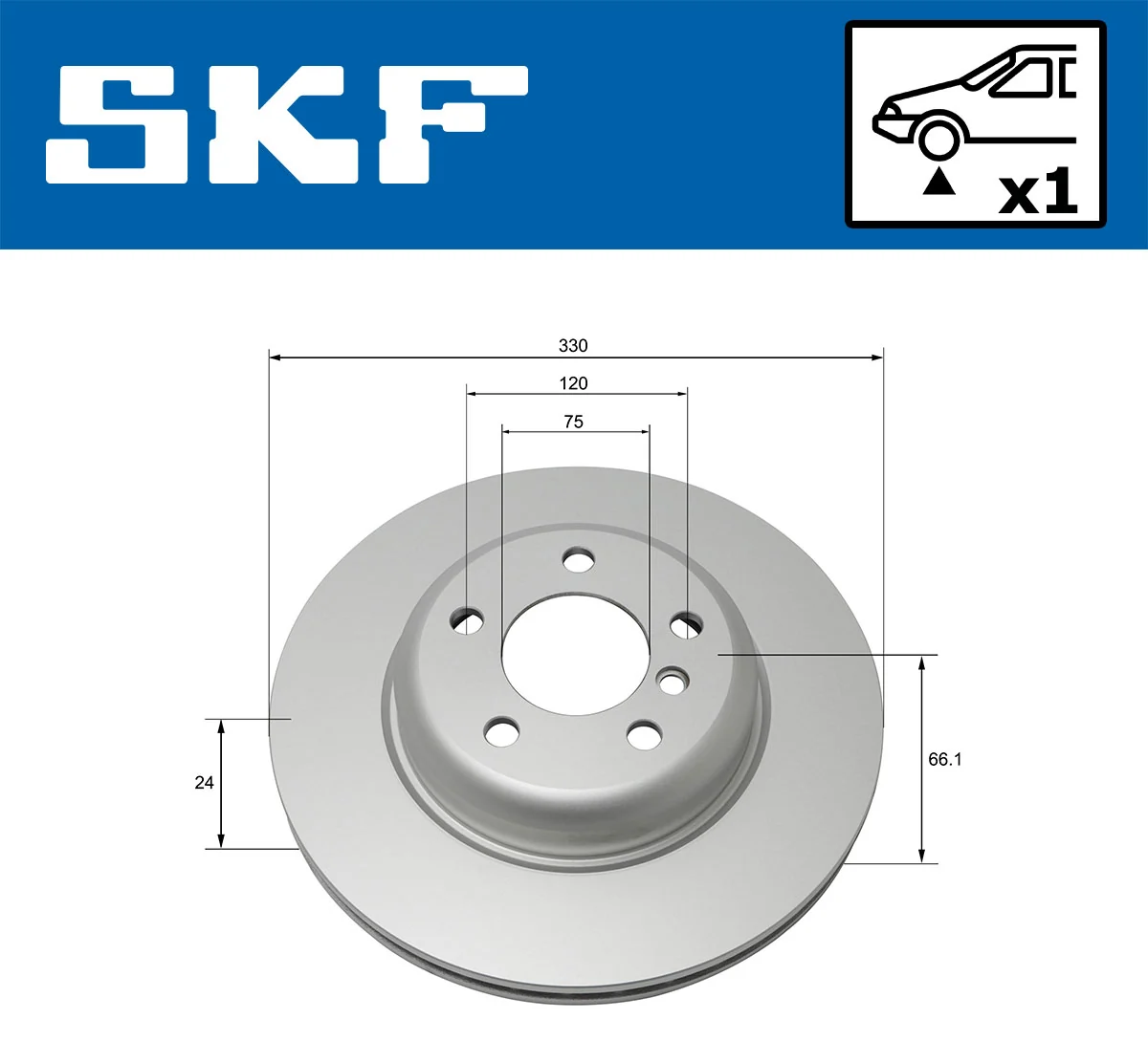 Brake Disc VKBD 80093 V1