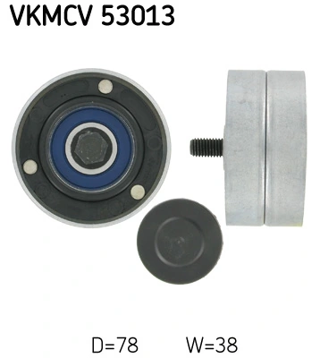 Deflection/Guide Pulley, V-ribbed belt VKMCV 53013