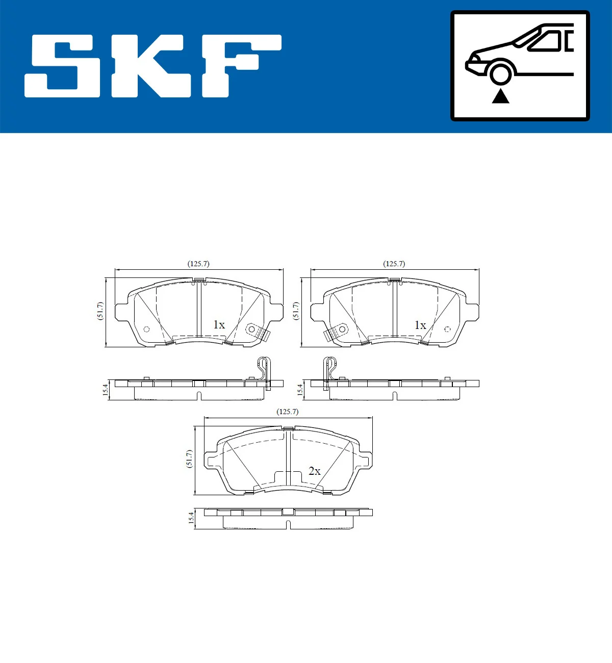 Brake Pad Set, disc brake VKBP 80096 A