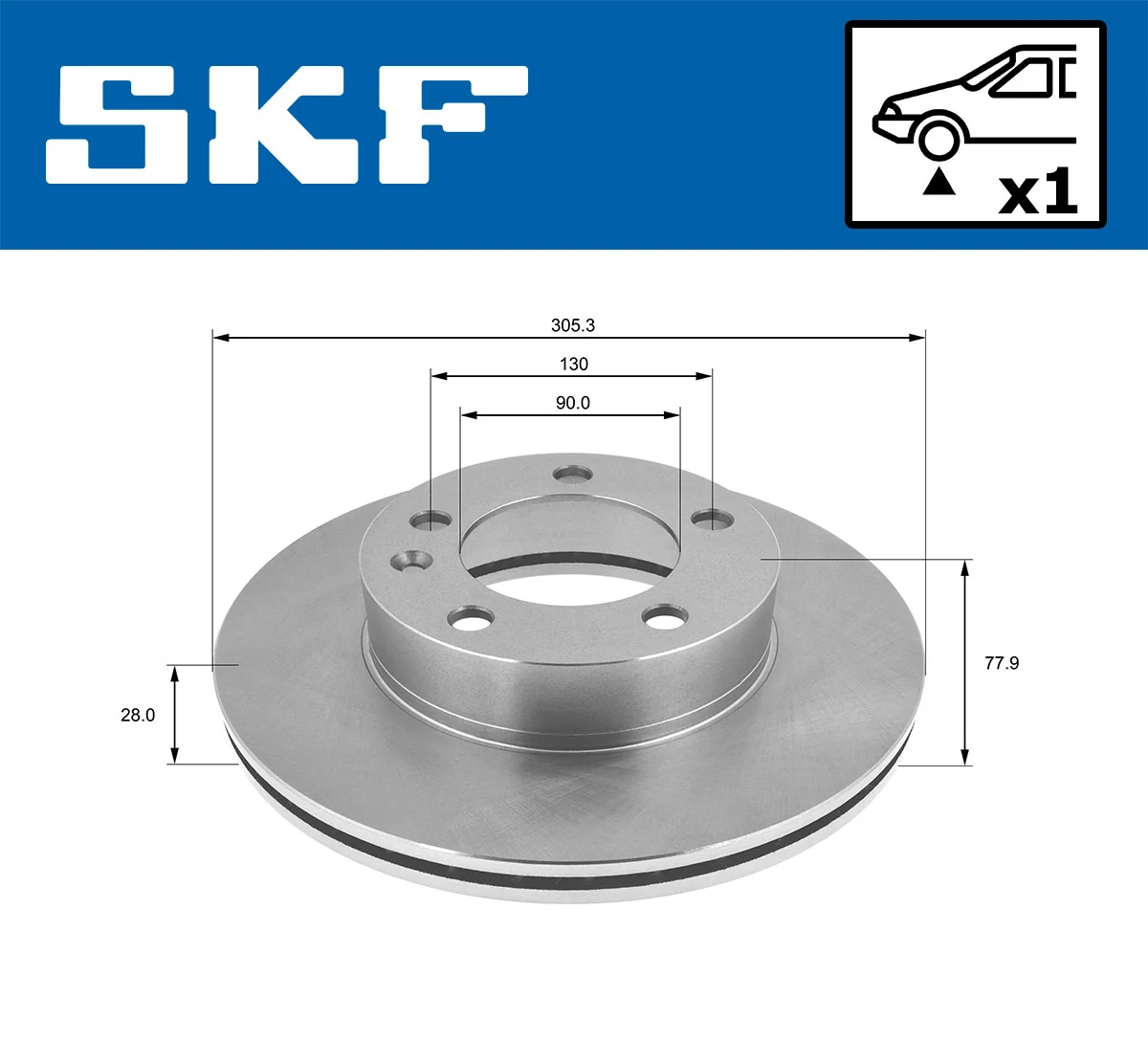Brake Disc VKBD 80109 V1