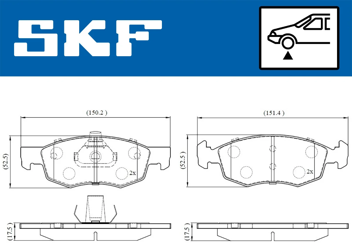 Brake Pad Set, disc brake VKBP 80618