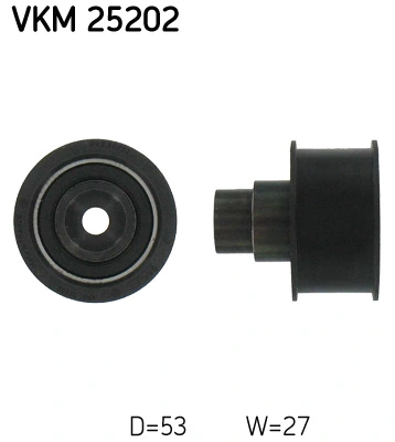 Deflection Pulley/Guide Pulley, timing belt VKM 25202