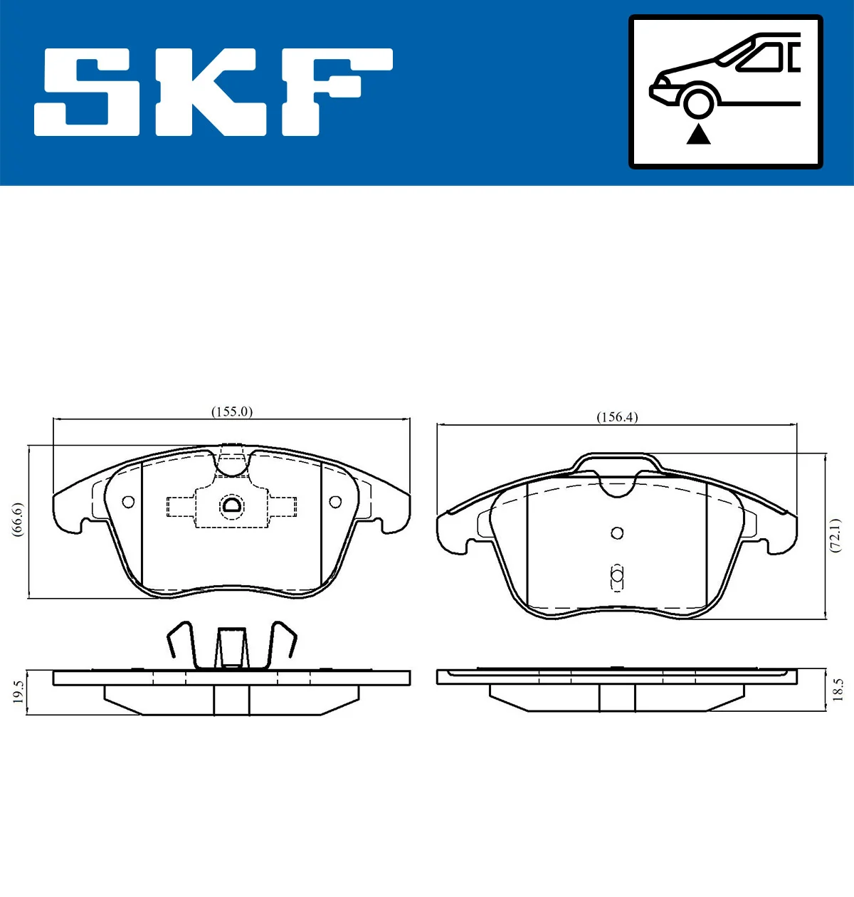 Brake Pad Set, disc brake VKBP 80049