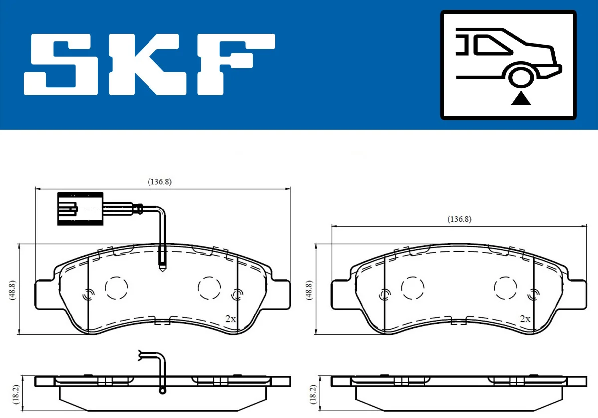 Brake Pad Set, disc brake VKBP 90035 E