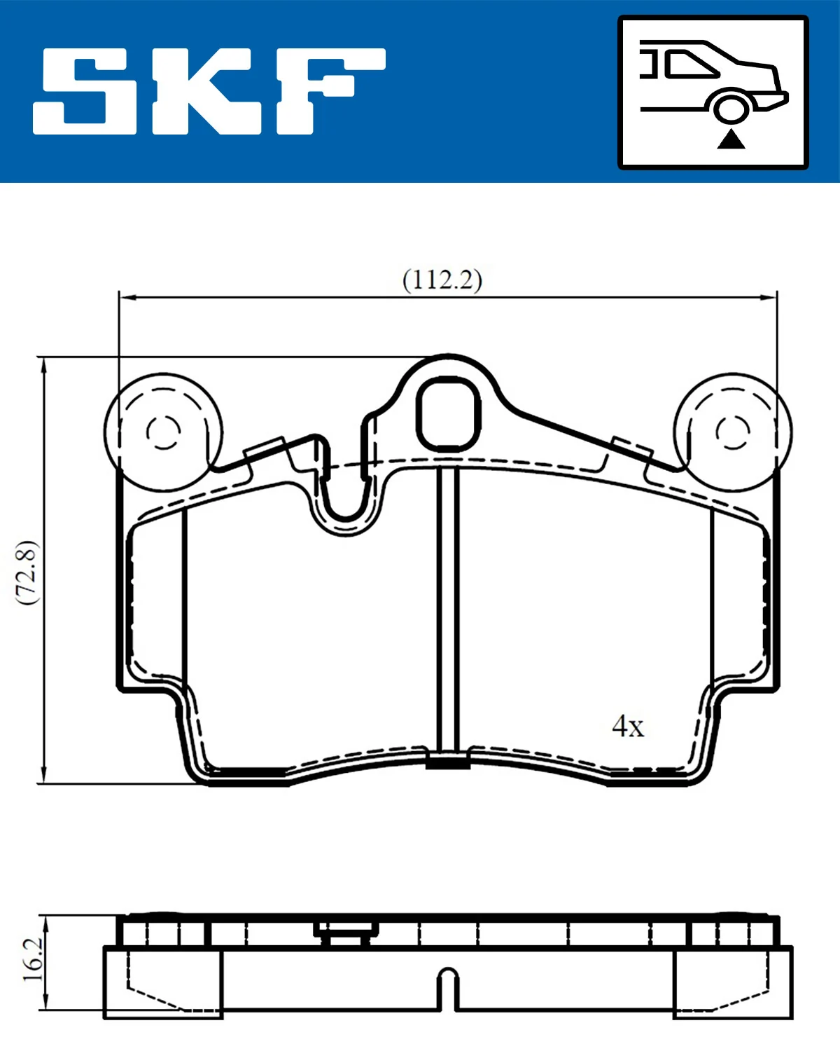 Brake Pad Set, disc brake VKBP 90378