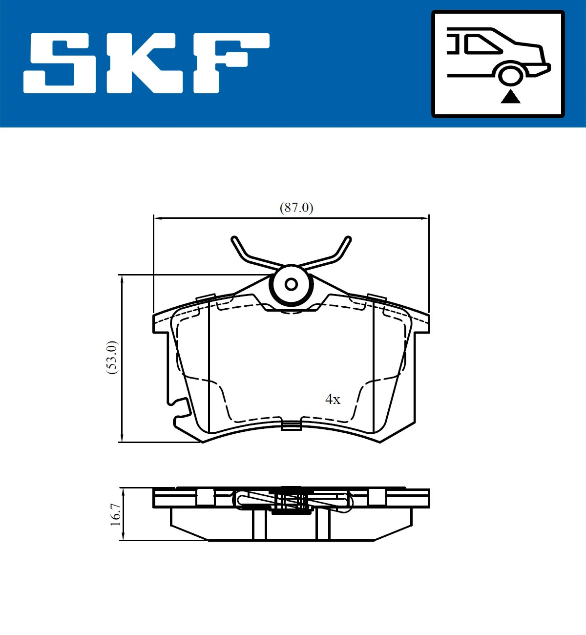 Brake Pad Set, disc brake VKBP 90694