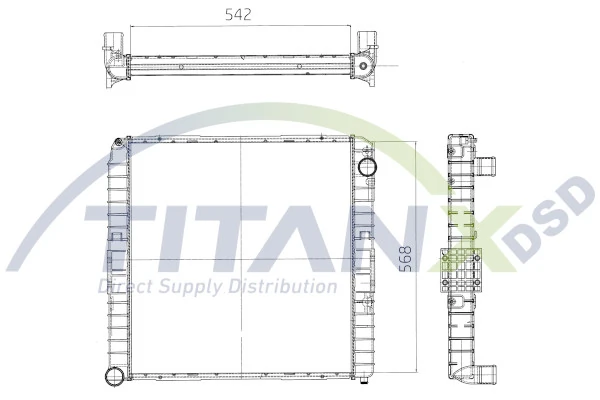 Radiator, engine cooling RX159002