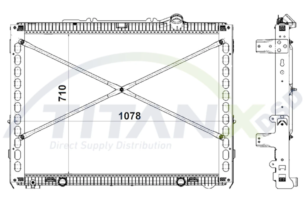 Radiator, engine cooling RX179015