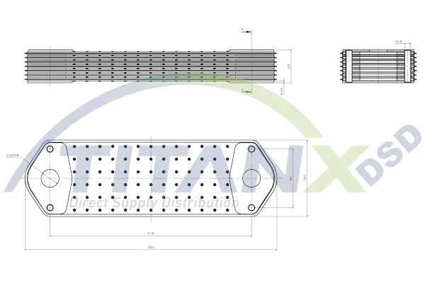 Oil Cooler, engine oil OX149001