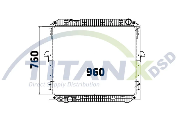 Radiator, engine cooling RX119026