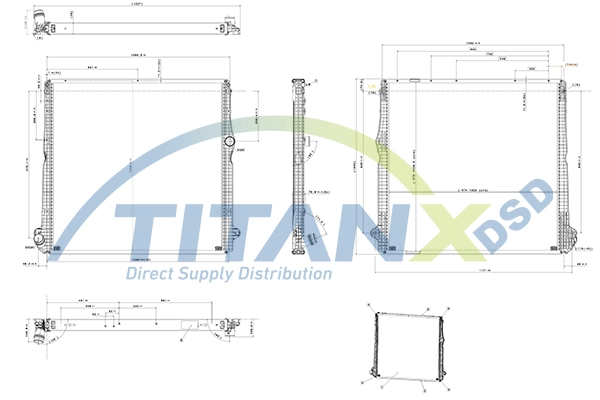 Radiator, engine cooling RX149008