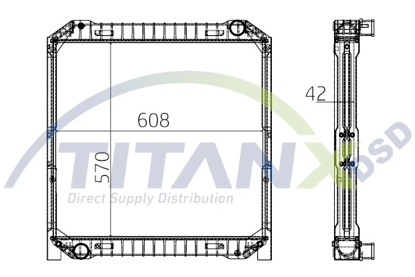 Radiator, engine cooling RX159008